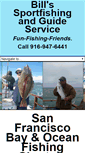 Mobile Screenshot of billssportfishing.com