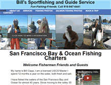 Tablet Screenshot of billssportfishing.com